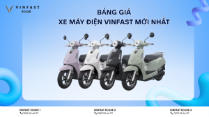bảng giá xe máy điện VinFast mới nhất 2025
