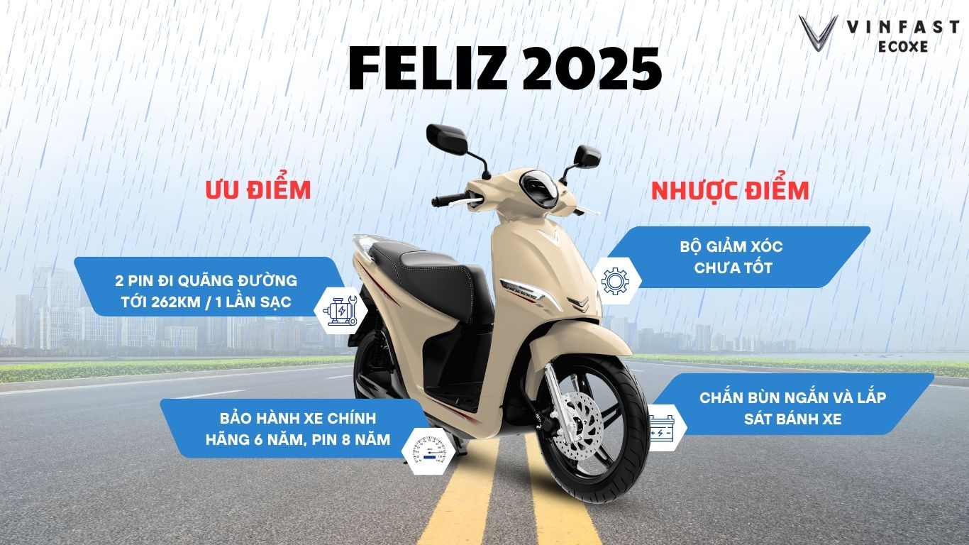Xe Ôm Công Nghệ chọn VinFast Feliz 2025 đi đường dài