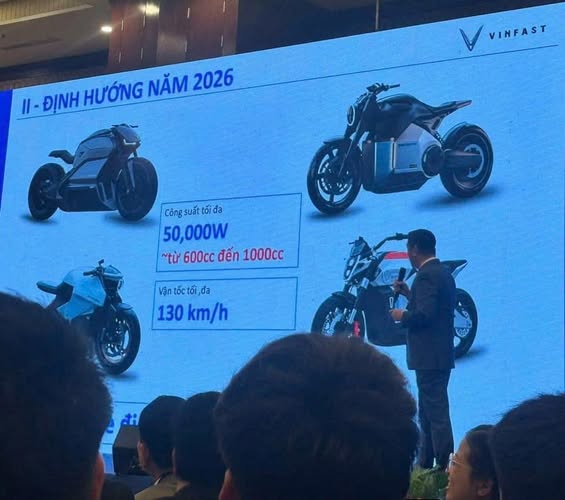 Mô tô điện VinFast phân khối lớn đã nằm trong định hướng, kế hoạch của VinFast trong 2026