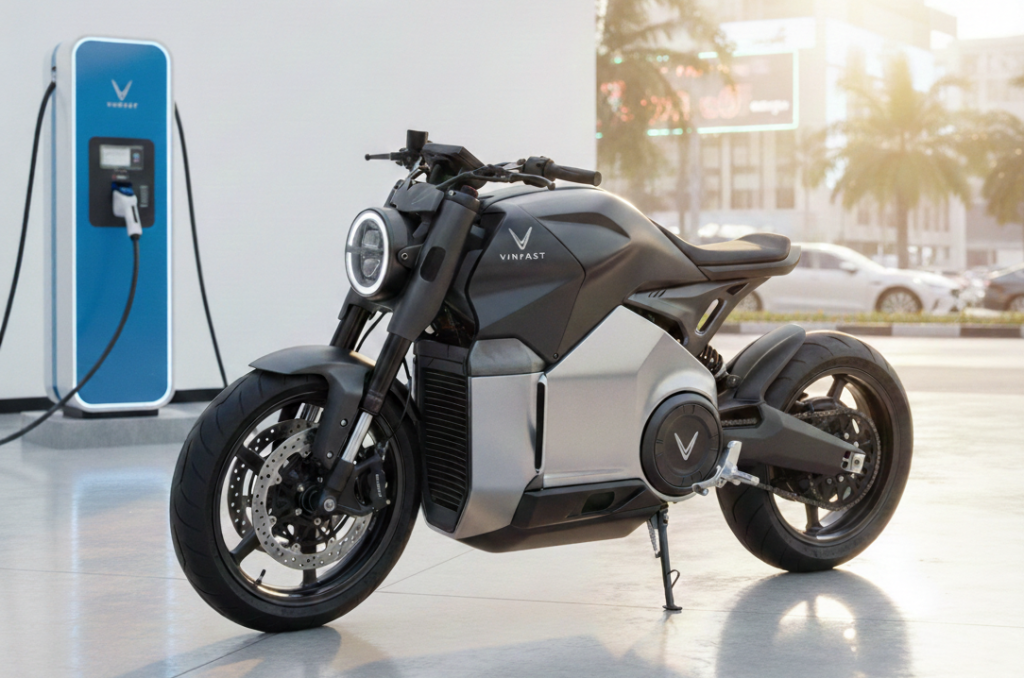 Mô tô điện VinFast phân khối lớn, kiểu dáng sang trọng, đẳng cấp