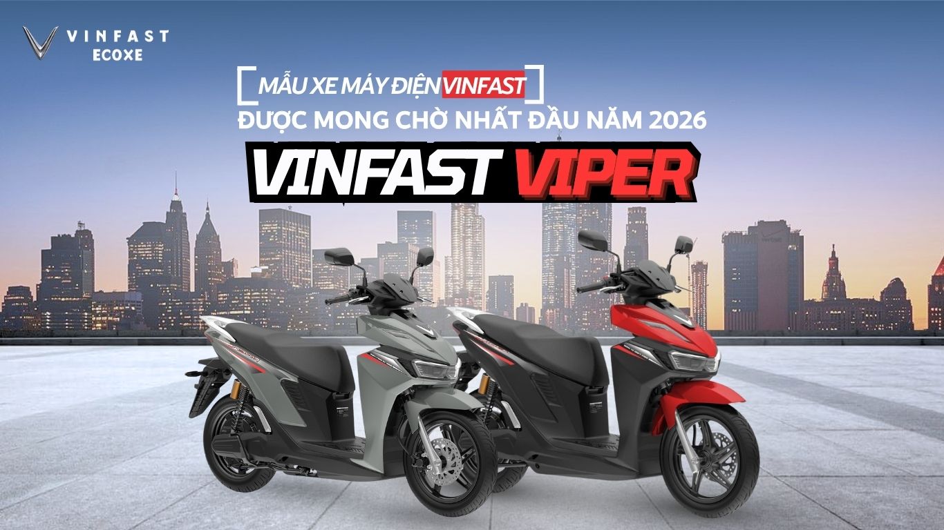 Xe máy điện VinFast Viper có tốn điện không? Mua tại VinFast Ecoxe