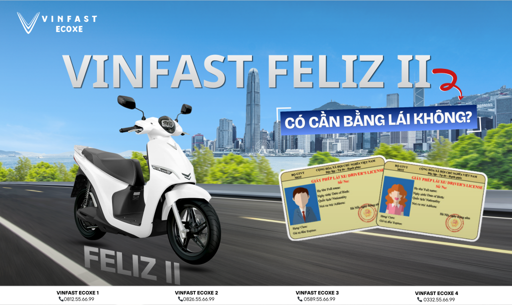 VinFast Feliz II có cần bằng lái không? Giải đáp chi tiết cho người mới