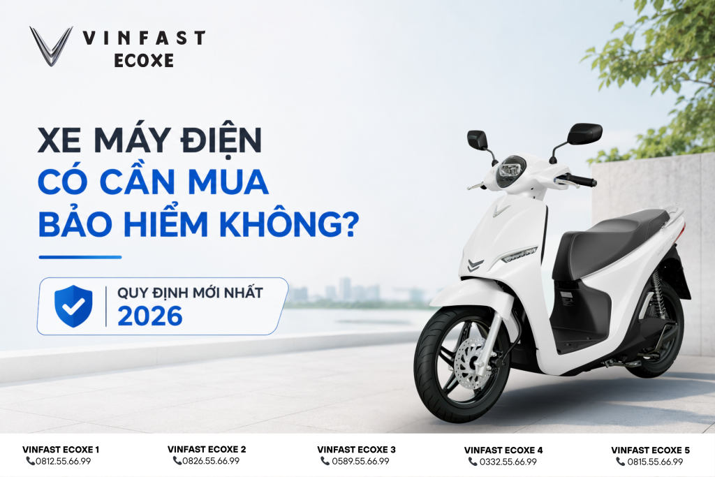 Xe máy điện có cần mua bảo hiểm không? Quy định mới nhất 2026