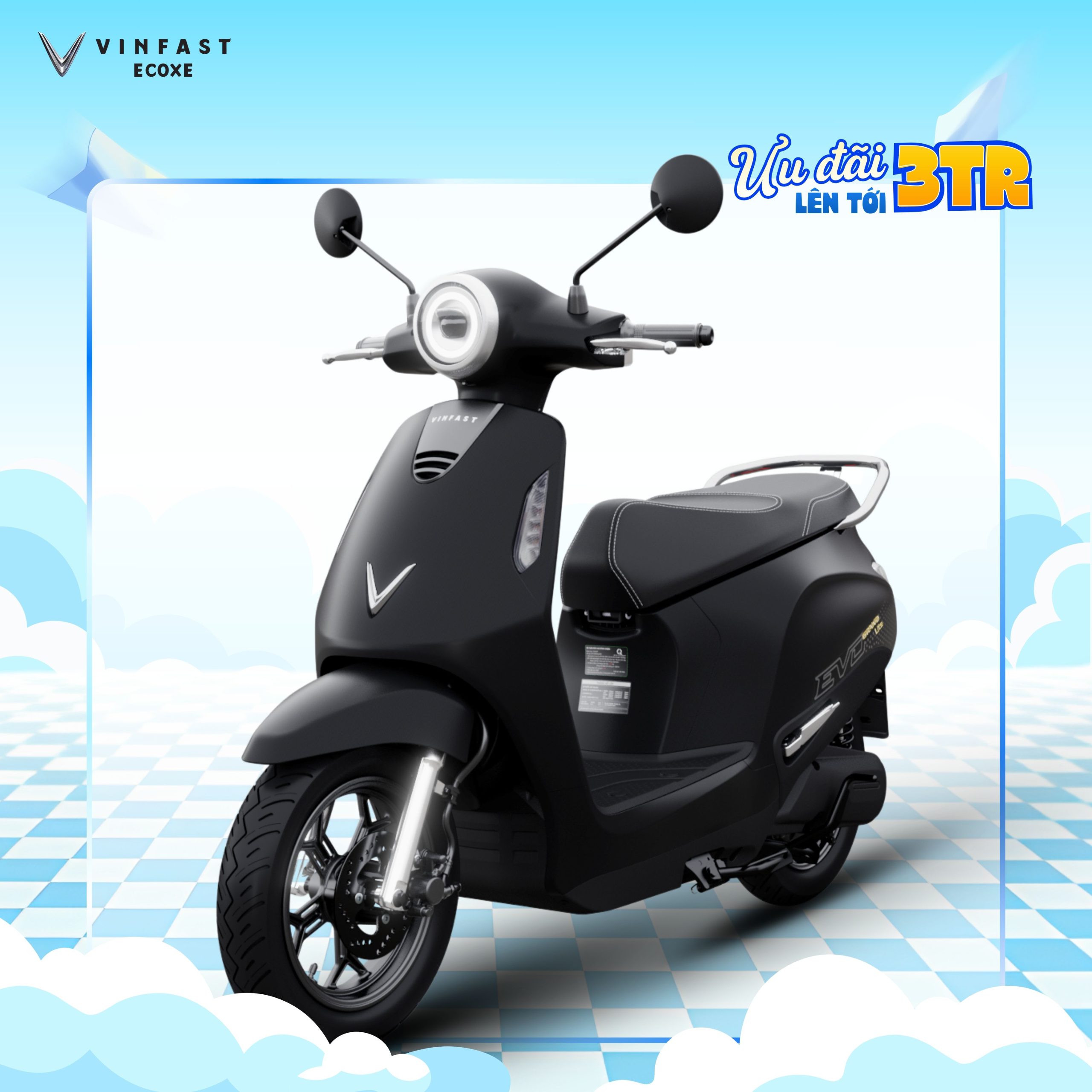 Thu Xăng Đổi Điện VinFast Evo Grand Lite