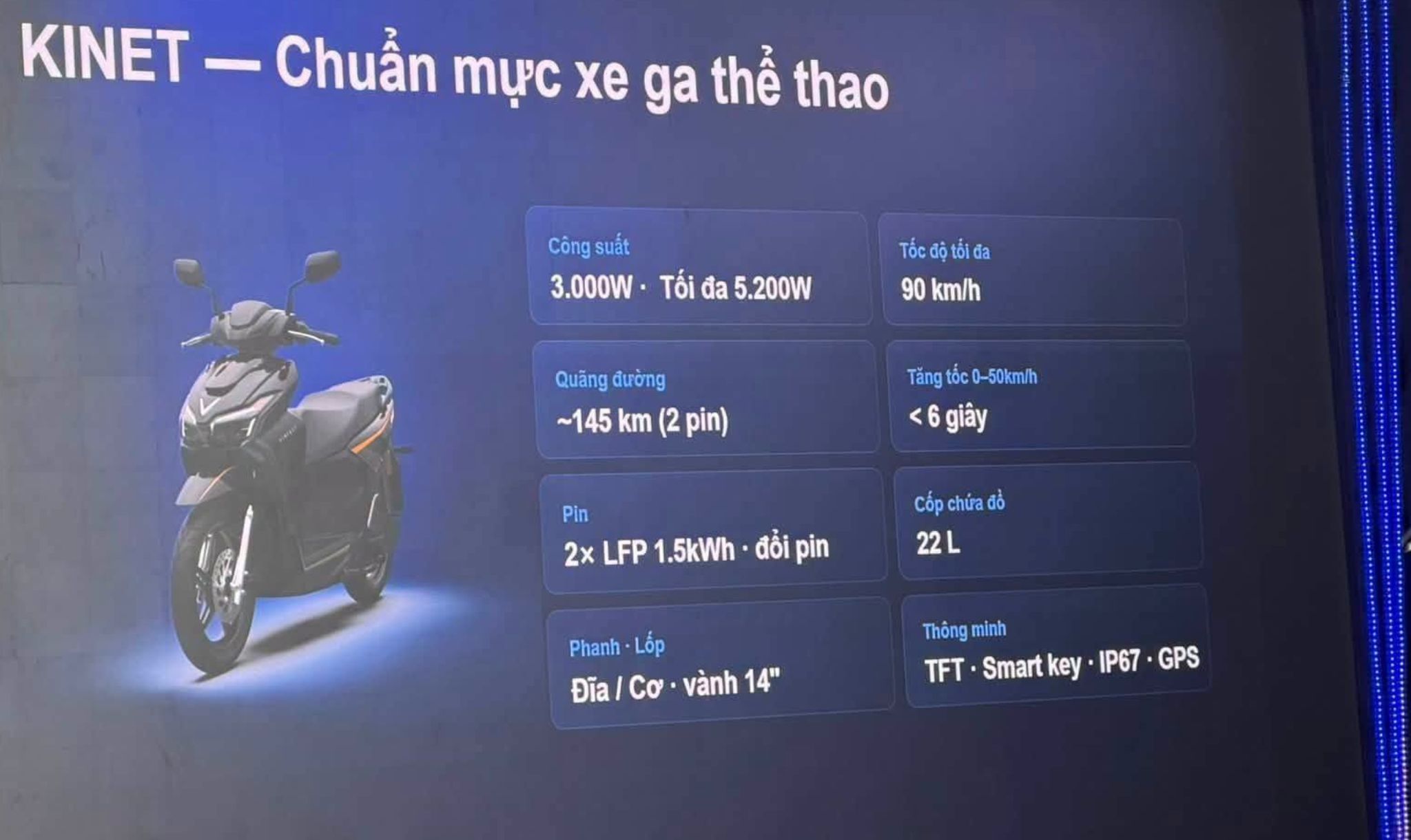 Thông số kỹ thuật VinFast Kinet 