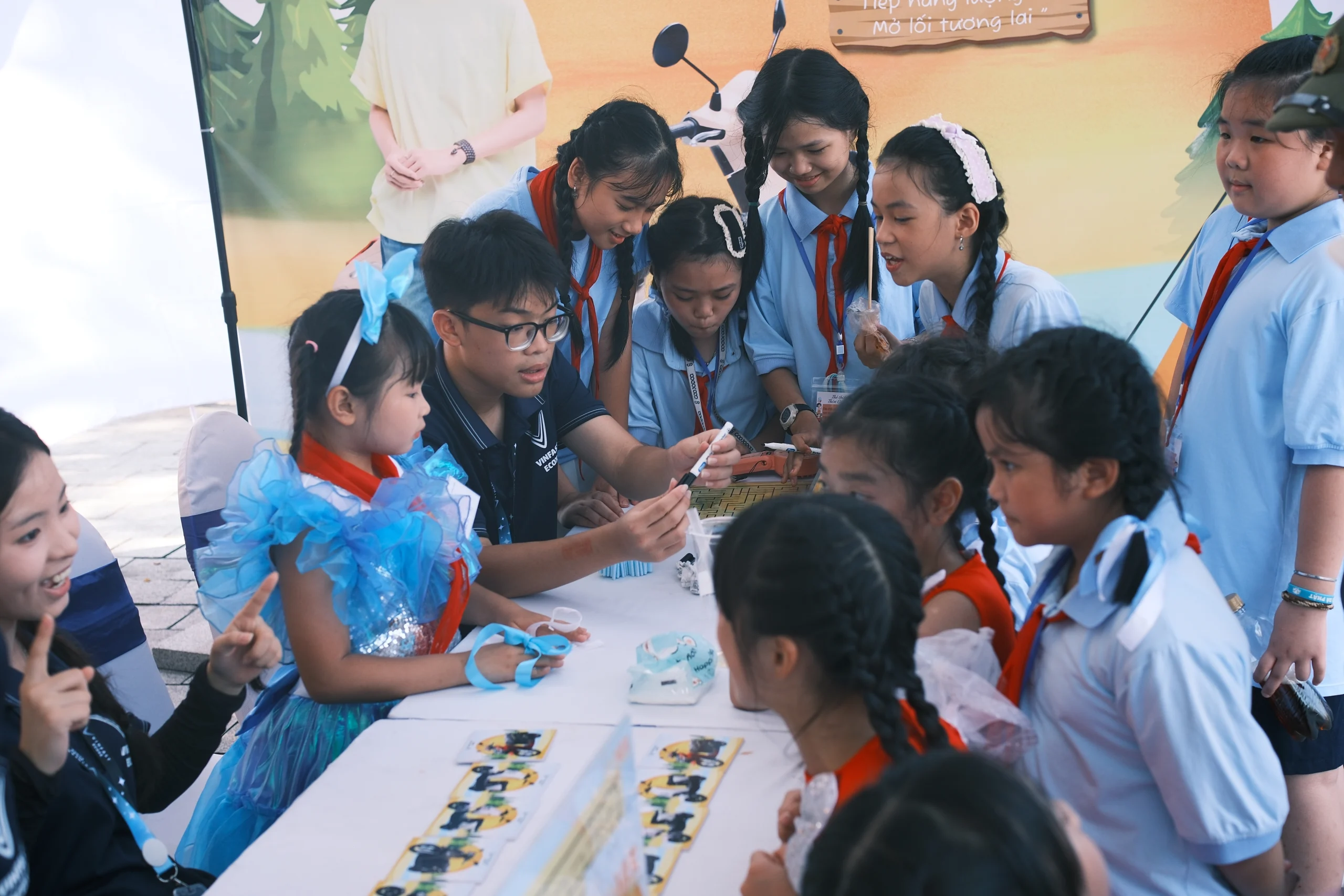 Các hoạt động vui chơi tại Green Summer Camp VinFast Ecoxe Đông Anh