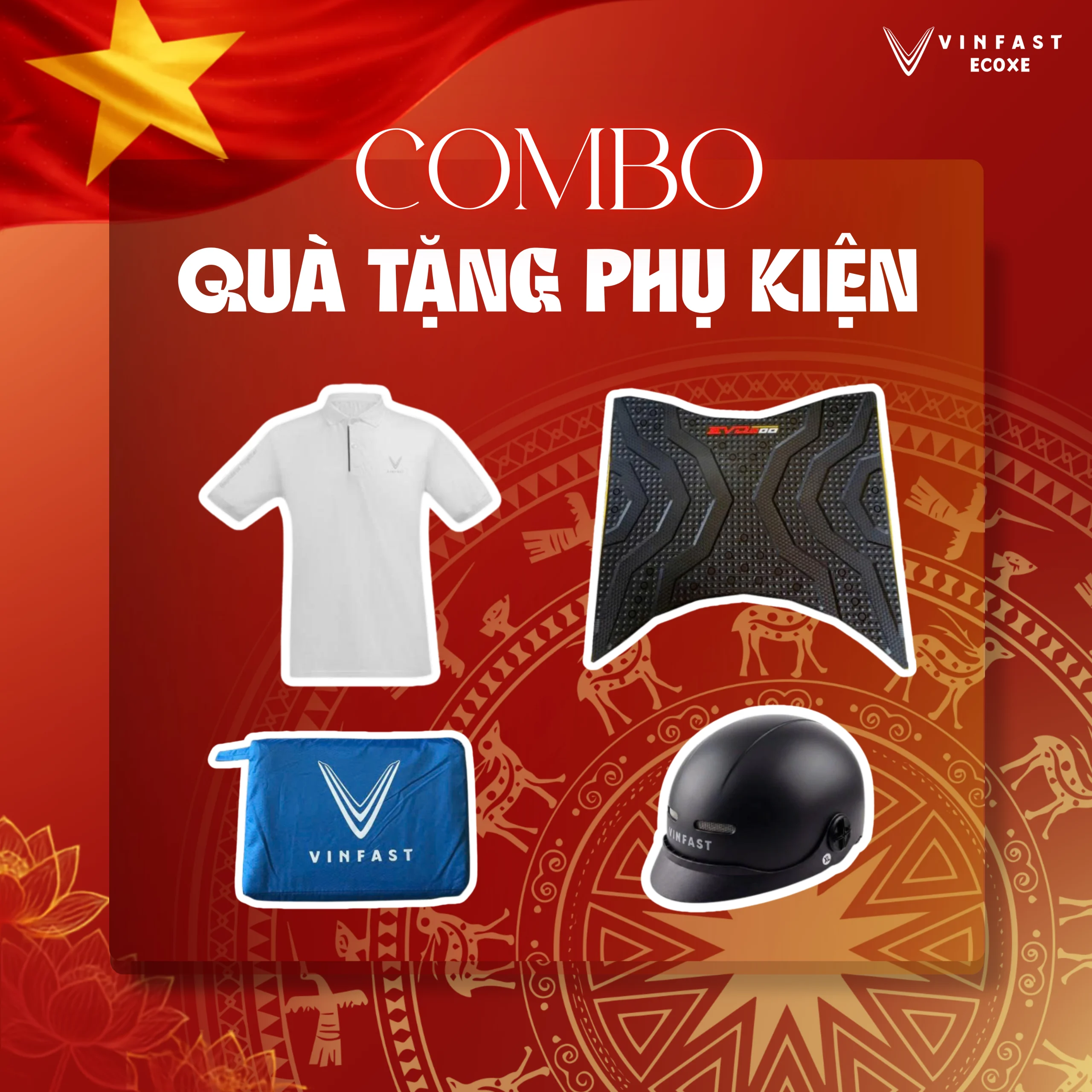 Ưu đãi VinFast Ecoxe 2-9 combo quà tặng phụ kiện