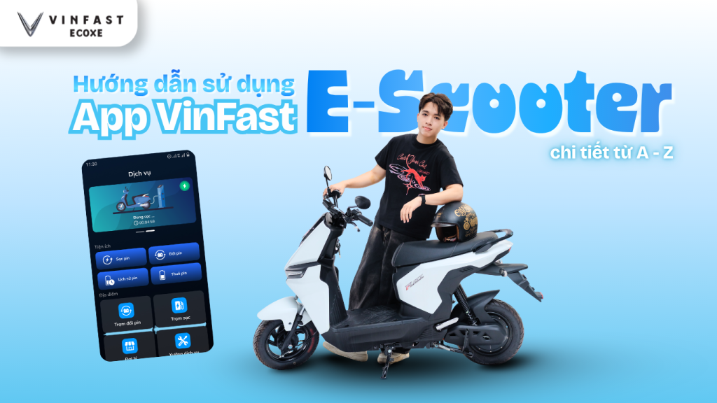 Hướng dẫn sử dụng app vinfast E scooter chi tiết từ a-z