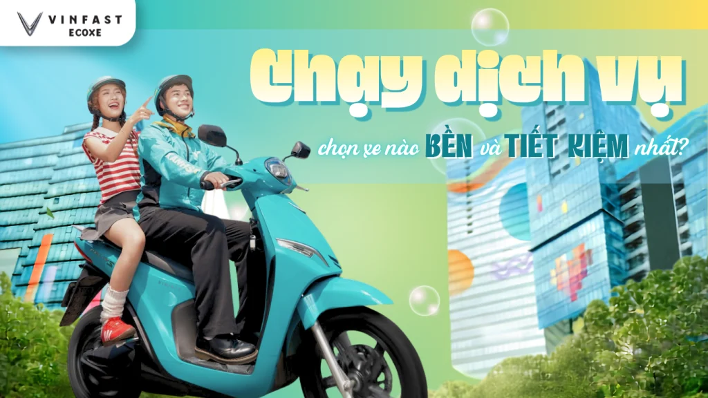 Xe máy điện VinFast chạy dịch vụ tốt nhất